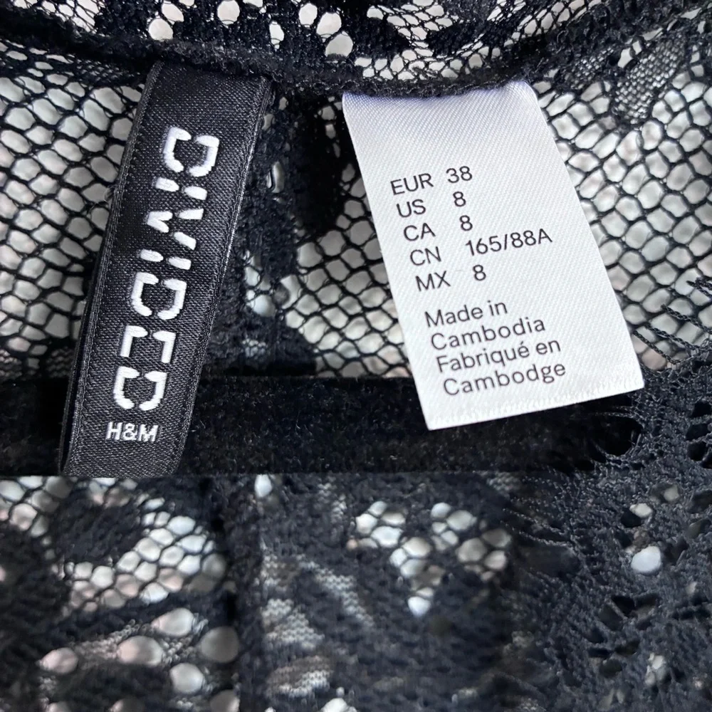 H&M Black Lace Dress - 8 - Picture 10 of 15